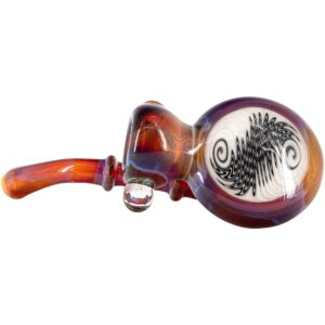 Shop Black and White Reversal Disc Sherlock Pipe by Chris Lezak in australian