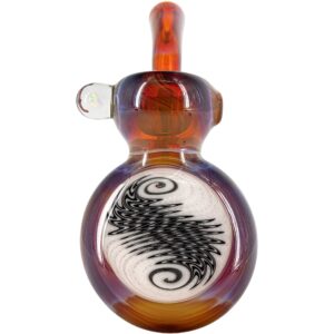 Shop Black and White Reversal Disc Sherlock Pipe by Chris Lezak in australian