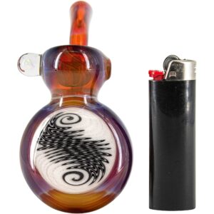 Shop Black and White Reversal Disc Sherlock Pipe by Chris Lezak in australian