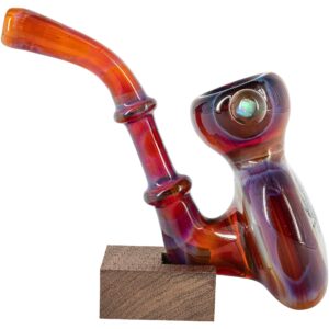 Shop Black and White Reversal Disc Sherlock Pipe by Chris Lezak in australian