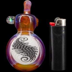 Shop Black and White Reversal Disc Sherlock Pipe by Chris Lezak in australian