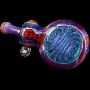 Shop Wig Wag Blue Wave Reversal Sherlock Glass Pipe by Chris Lezak in australian