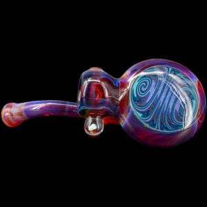 Shop Wig Wag Blue Wave Reversal Sherlock Glass Pipe by Chris Lezak in australian