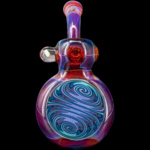 Shop Wig Wag Blue Wave Reversal Sherlock Glass Pipe by Chris Lezak in australian