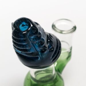 Shop Dan Wolfe - Reptilian Skull Bubbler - Atomic Cumquat & Purple in australian