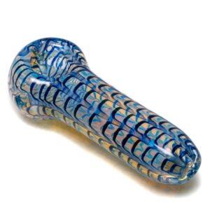 Shop Daniels Glass Art - Fume & Rake Spoon Pipe - Light Blue in australian