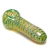 Shop Daniels Glass Art - Fume & Rake Spoon Pipe - Green in australian