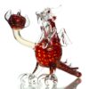 Shop Daniels Glass Art - Standing Dragon Dry Pipe - Red w/ Fume in australian