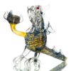 Shop Daniels Glass Art - Standing Dragon Dry Pipe - Blue w/ Fume in australian