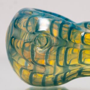 Shop Daniels Glass Art - Fume & Rake Spoon Pipe - Blue in australian
