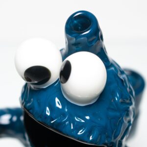 Shop Daniels Glass Art - Sculpted Jammer - Cookie Monster in australian