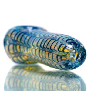Shop Daniels Glass Art - Fume & Rake Spoon Pipe - Light Blue in australian