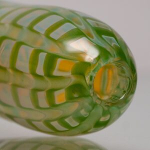 Shop Daniels Glass Art - Fume & Rake Spoon Pipe - Green in australian