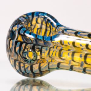 Shop Daniels Glass Art - Fume & Rake Spoon Pipe - Black in australian