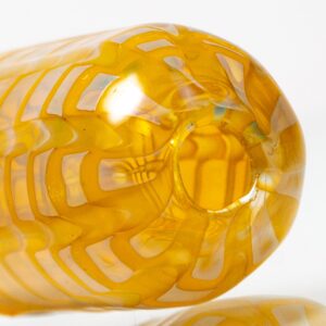 Shop Daniels Glass Art - Fume & Rake Spoon Pipe - Yellow in australian