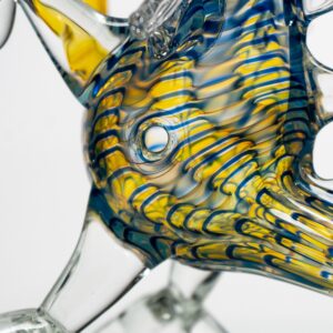 Shop Daniels Glass Art - Standing Dragon Dry Pipe - Blue w/ Fume in australian