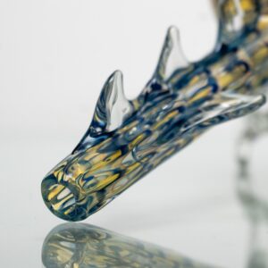 Shop Daniels Glass Art - Standing Dragon Dry Pipe - Blue w/ Fume in australian