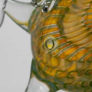 Shop Daniels Glass Art - Standing Dragon Dry Pipe - Green w/ Fume in australian