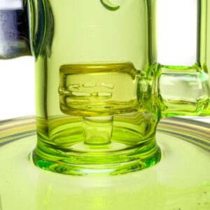 Shop Davin Titland - Mini Straight Tube - 3 Seal Network w/ Dimples - Trans. Green & UV Citrine in australian