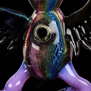 Shop Dichro EDM Owl by Four Winds Flameworks & Turtle Time Glass in australian