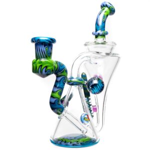 Shop Erik Anders - Recycler - 14mm - Purple, Green & Blue Linework in australian