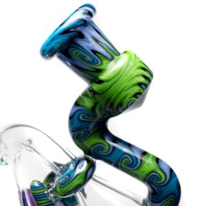 Shop Erik Anders - Recycler - 14mm - Purple, Green & Blue Linework in australian