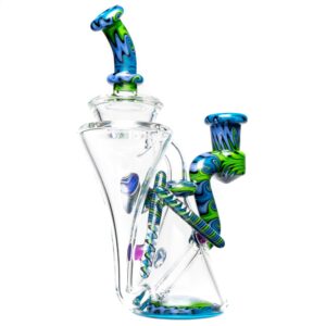 Shop Erik Anders - Recycler - 14mm - Purple, Green & Blue Linework in australian