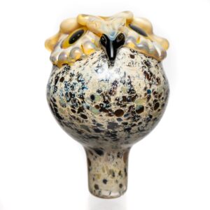 Shop Four Winds Flameworks - Owl Bubble Cap - Brown Frit in australian