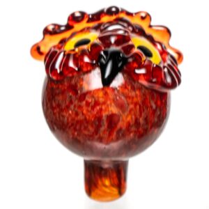 Shop Four Winds Flameworks - Owl Bubble Cap - Rust Frit in australian