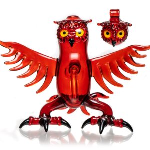 Shop Four Winds Flameworks - Monochrome Owl Rig - Ruby Slippers in australian