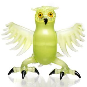 Shop Four Winds Flameworks - Monochrome Owl Rig - UV Lime White Satin in australian