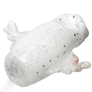 Shop Four Winds Flameworks - Hooter Hand Pipe - White & Black Frit #1 in australian