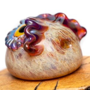 Shop Four Winds Flameworks - Owl Carb Cap - Amber Purple in australian