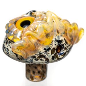Shop Four Winds Flameworks - Owl Carb Cap - Brown Frit in australian