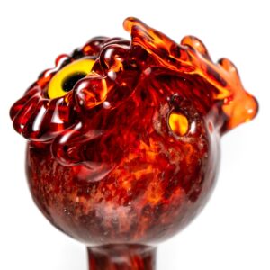Shop Four Winds Flameworks - Owl Bubble Cap - Rust Frit in australian