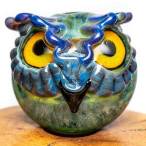 Shop Four Winds Flameworks - Owl Carb Cap - Deppe's Darkness in australian
