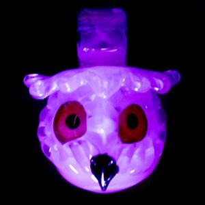 Shop Four Winds Flameworks - Monochrome Owl Rig - UV Lime White Satin in australian