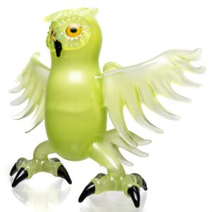 Shop Four Winds Flameworks - Monochrome Owl Rig - UV Lime White Satin in australian