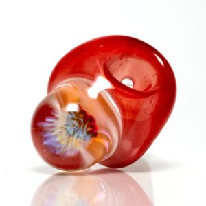 Shop Freeek Glass - Brain Slide - 18mm - Opaque Red in australian