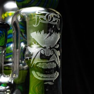 Shop Goldman Glass - Custom Ash Catcher Set - 18/14mm - Hulk in australian