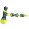 Shop Goo Roo Designs - 23" Hammer Bubbler - Blue Fume & Green w/ Smoke in australian