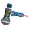 Shop Goo Roo Designs - 16" Hammer Bubbler - Milky Pink, Blue & Fume in australian