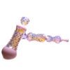 Shop Goo Roo Designs - 23" Hammer Bubbler - Purple Fume & Milky Pink in australian