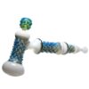Shop Goo Roo Designs - 22" Hammer Bubbler - Green Blue & White w/ Smoke in australian