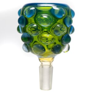 Shop Goo Roo Designs - 22" Hammer Bubbler - Green Blue & White w/ Smoke in australian