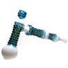 Shop Goo Roo Designs - 22" Hammer Bubbler - Green Blue & White w/ Teal in australian