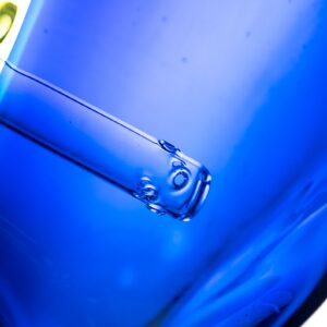 Shop Goo Roo Designs - 23" Hammer Bubbler - Transparent Green & Cobalt in australian