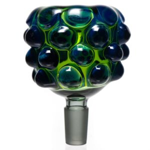 Shop Goo Roo Designs - 23" Hammer Bubbler - Green Blue & White w/ Cobalt in australian