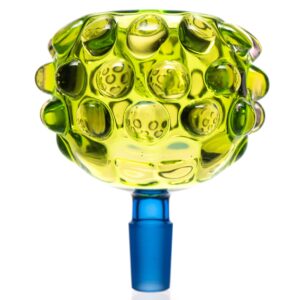 Shop Goo Roo Designs - 23" Hammer Bubbler - Transparent Green & Cobalt in australian