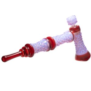 Shop Goo Roo Designs - 23" Hammer Bubbler - Milky Purple & Red in australian
